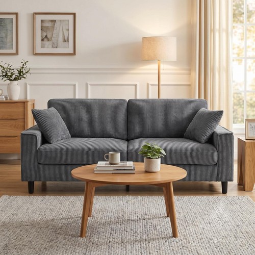 Corduroy loveseat sofa - corduroy,